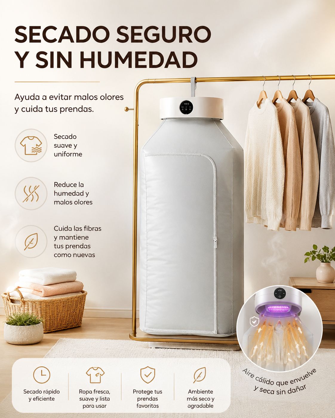 SECADOR DE ROPA PORTATIL - PIDE Y PAGA EN CASA - ENVIO GRATIS