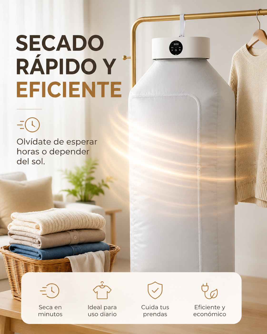 SECADOR DE ROPA PORTATIL - PIDE Y PAGA EN CASA - ENVIO GRATIS